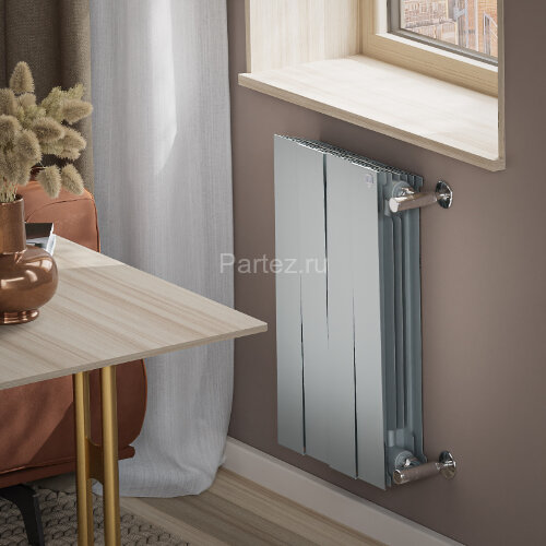 Биметаллический радиатор Royal Thermo PianoForte 500/100-4 (Silver Satin)