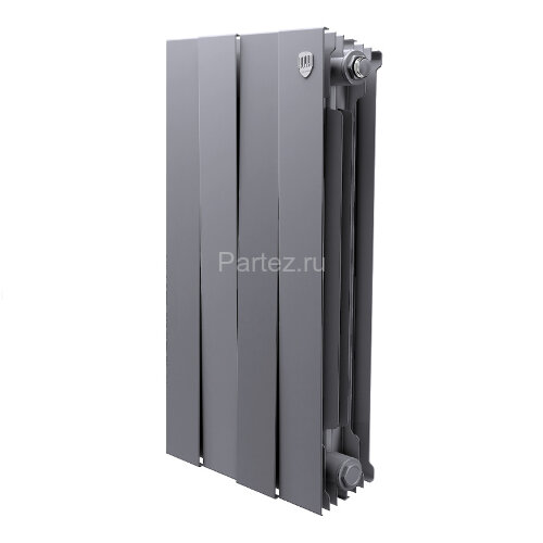 Биметаллический радиатор Royal Thermo PianoForte 500/100-4 (Silver Satin)