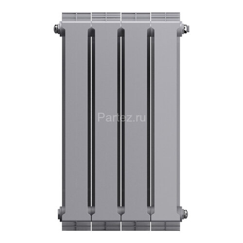 Биметаллический радиатор Royal Thermo PianoForte 500/100-4 (Silver Satin)