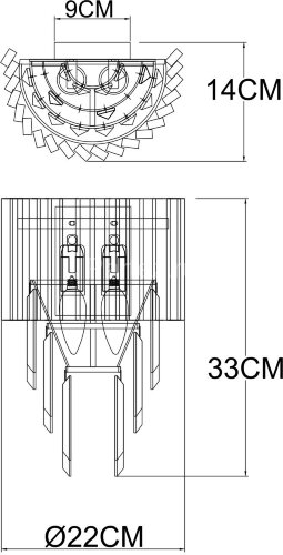 Бра Arte Lamp A1004AP-2SI