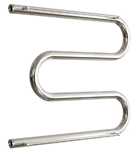 Полотенцесушитель водяной ДВИН M М-образный 50/60 c полкой, полированный (4627086010806)