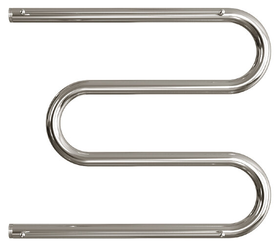 Полотенцесушитель водяной ДВИН M М-образный 50/60 c полкой, полированный (4627086010806)