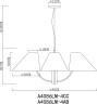 Подвесная люстра Arte Lamp A4086LM-4AB