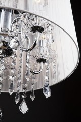 Подвесная люстра Eurosvet 2045/5 хром / белый