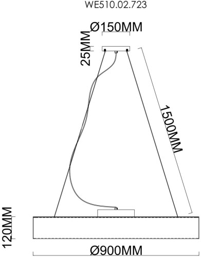 Подвесной светильник Wertmark WE510.02.723