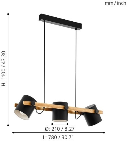 Подвесной светильник Eglo 43045