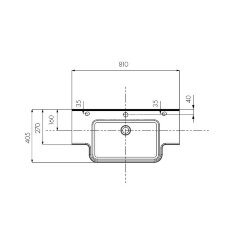 Раковина AQUATON HOTEL B 810 белая (1A710231PI010)