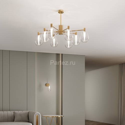 Потолочная люстра Eurosvet 60175/8 латунь