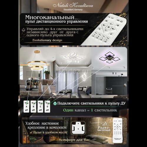 Потолочная люстра Natali Kovaltseva LED LAMPS 81158