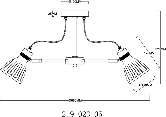 Потолочная люстра Velante 219-023-05