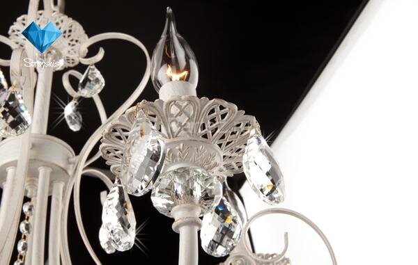 Подвесная люстра Eurosvet 3305/5 белый с золотом