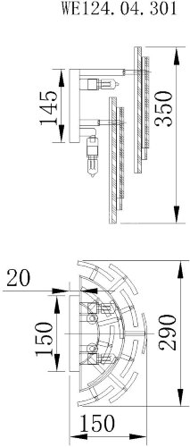Бра Wertmark WE124.04.301