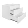Комплект тумба Loranto Палермо 60/2 600х400х500 подвесная, с раковиной Люнокс 60, белый (CS00093187)