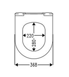 Крышка-сиденье для унитаза Haro Кано ДМ тонкое, быстросъемное, стальное крепление с эксцентриком, бе