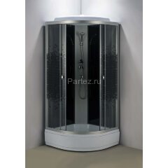 Душевая кабина Loranto 100x100x215 поддон 13 см, 4 мм прозрачное стекло с рисунком &quot;мозайка&quot; (CS-1000-13ТМ/М)