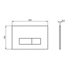Кнопка смыва Ideal Standard OLEAS™ M2, хром (R0121AA)