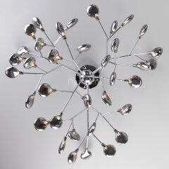 Потолочная люстра Bogate's 556 хром / дымчатый