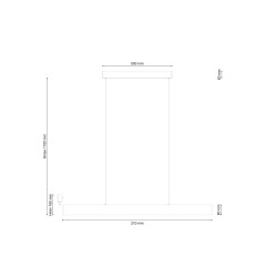 Подвесной светильник Lucia Tucci AERO 206.30 bianco LED