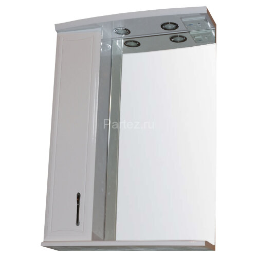 Зеркало-шкаф Loranto Коралл 58 левостороннее, 580х745х180