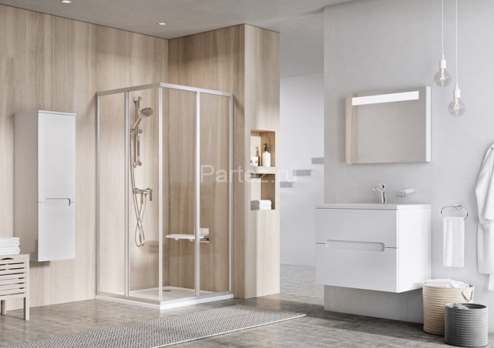 Душевой уголок Ravak Supernova SRV2-100 S белый+Гpапе