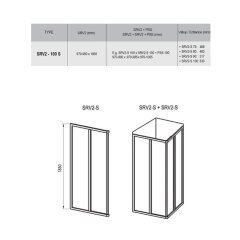 Душевой уголок Ravak Supernova SRV2-100 S белый+Гpапе