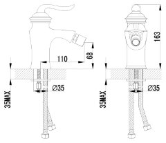 Смеситель Lemark Brava LM4708G для биде