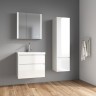 Комплект тумба Azario Velluto 70 700х450х660 подвесная, с раковиной Slim 70, белый матовый (CS000886