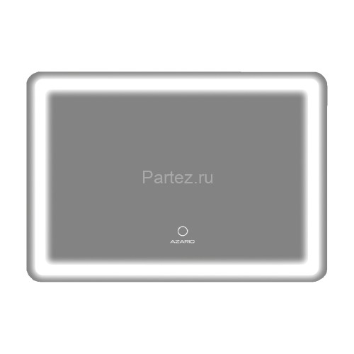 Зеркало AZARIO Dallas 1000х700 с подсветкой, сенсорный выключатель с функцией диммера, подогрев (AZ-