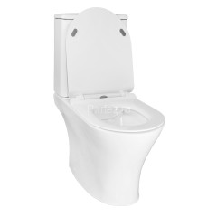 Унитаз-компакт Azario Verde 650х380х790 напольный, безободковый, с быстросъемным сиденьем микролифт 