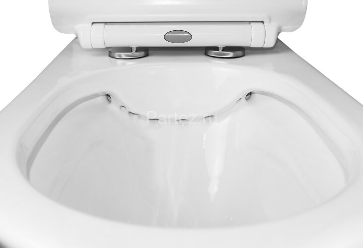 Унитаз-компакт Azario Verde 650х380х790 напольный, безободковый, с быстросъемным сиденьем микролифт 