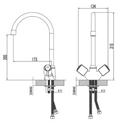 Смеситель для кухни Lemark Merkado LM2305C