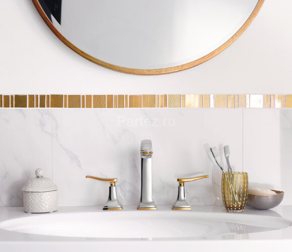 31331090 Metropol Classic Смеситель для раковины на 3 отверстия, с рычаговыми рукоятками, со сливным