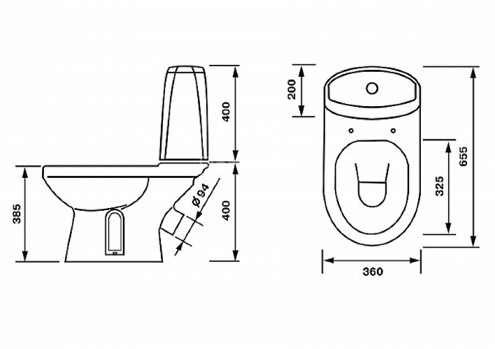 Унитаз-компакт Лея Премиум, сиденье с микролифтом, белый (41301130315)