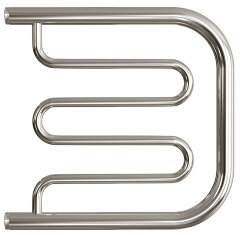 Полотенцесушитель водяной ДВИН D фокстрот 50/50 без полки, полированный (4627085890232)