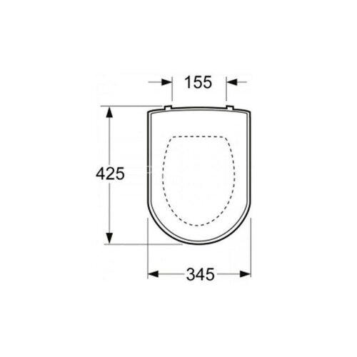 Крышка-сиденье для унитаза Sanita Luxe Amalfi, дюропласт, микролифт, быстросъемное (CS00019220)