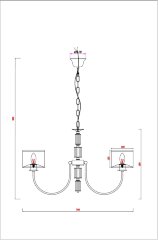 Подвесная люстра Arte Lamp A4092LM-5CC