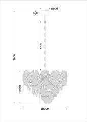 Подвесная люстра Arte Lamp A4077LM-6GO