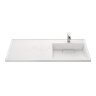 Раковина - столешнца AQUATON Лондри 1200 белая, правая (1A72243KLH010)