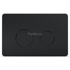 Кнопка смыва AZARIO двойная, круглая, цвет черный (AZ-8200-0087/AZ-P57-0190)