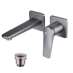 Смеситель Lemark Bronx LM3736GM для раковины, встраиваемый