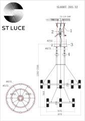 Подвесная люстра ST Luce SL6007.203.32