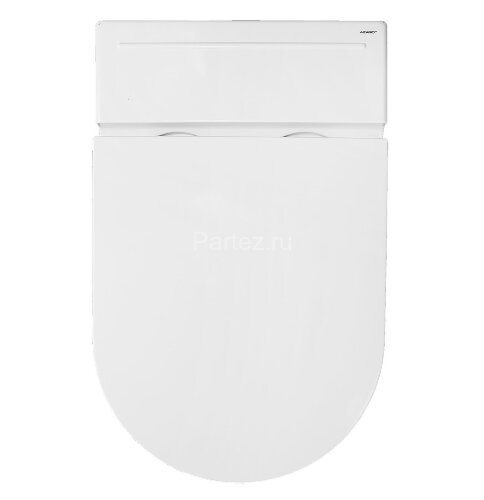 Унитаз импульсный Azario 360х570х450 напольный, полукруглый, быстросъемное сиденье микролифт (AZ-102