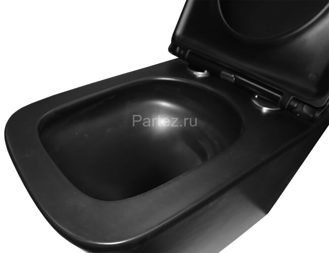 Унитаз подвесной Azario Teramo 490х345х355 (квадратный) безободковый с системой антивсплеск (Торнадо