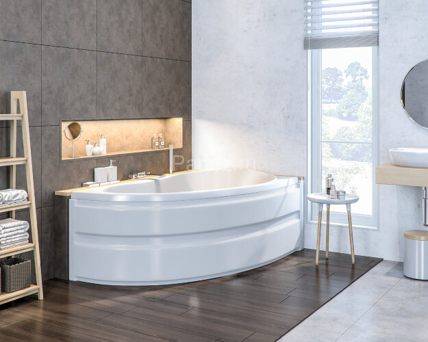 Ванна акриловая Azario Олимп 150х90 пристенная, правая (ОЛВ0002)