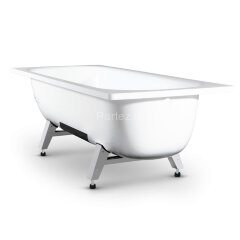 Ванна стальная ВИЗ MARION с опорной подставкой 170х70х40 без ранта, белый ирис (M-71903)