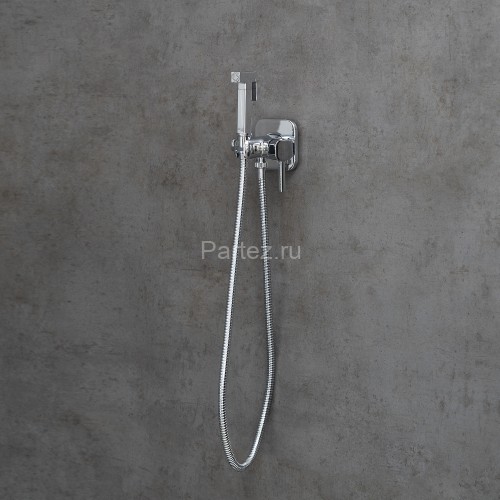 Смеситель Lemark Solo LM7173C с гигиеническим душем, встраиваемый