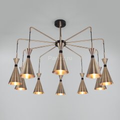 Потолочная люстра Bogate's 316/10 латунь / черный