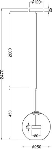 Подвесной светильник Maytoni MOD055PL-L12G3K