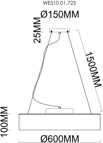 Подвесной светильник Wertmark WE510.01.723