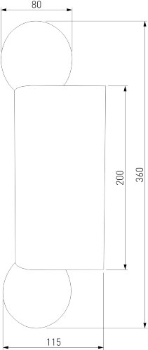 Настенный светильник Elektrostandard MRL 1029 черный